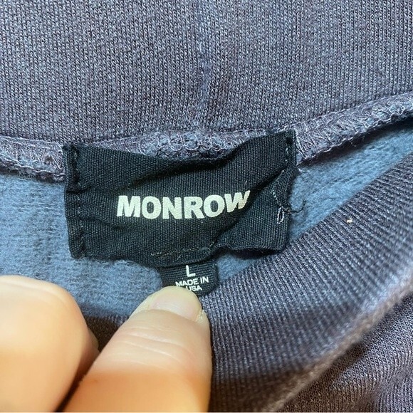 Monrow- Gray/Red/Leopard Print Matching Hoodie & Sweatpant Jogger Set - Picture 9 of 12